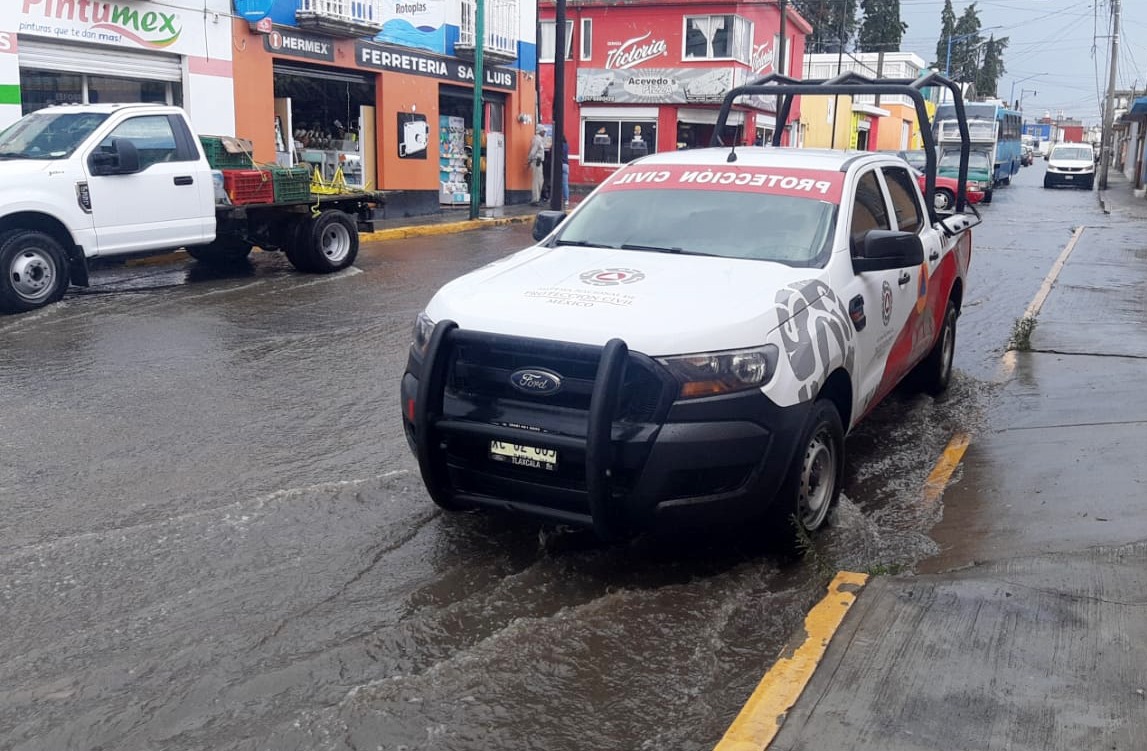 Realiza Protección Civil de Huamantla recorrido preventivo tras caída leve de granizo